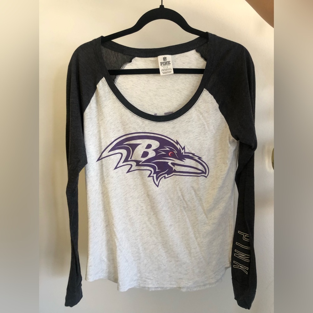 Victoria secret NFL Ravens long sleeve tee